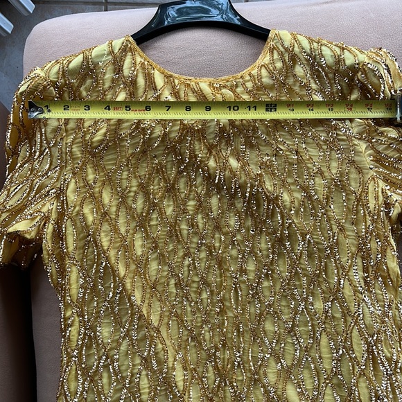Vintage, Gold sequin blouse-XL. Gorgeous! - Picture 11 of 11